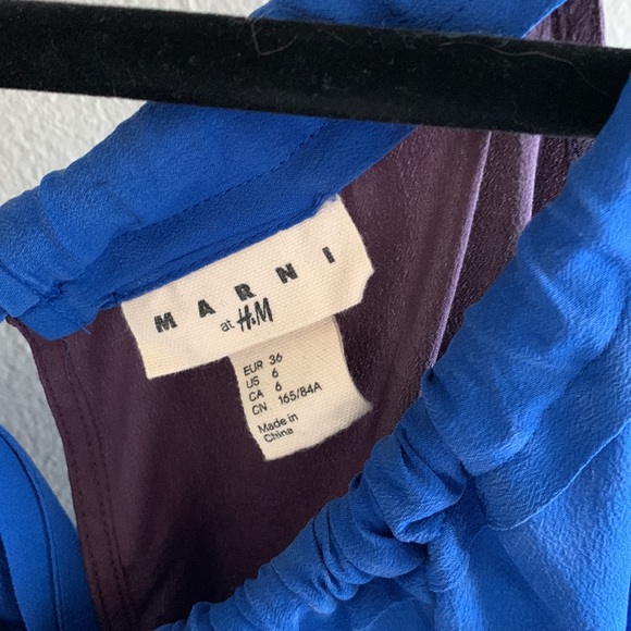 Marni at H&M 100% Silk Colorblock Dress - Picture 4 of 6